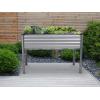 image:imageGalvanized Raised Garden Beds Outdoor with Legs  482431in Elevated Planter Box for Vegetables Flowers Silver  Large Metal Garden Bed for Backyard Patio GardeningSilver