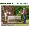 image:imageGalvanized Raised Garden Beds Outdoor with Legs  482431in Elevated Planter Box for Vegetables Flowers Silver  Large Metal Garden Bed for Backyard Patio GardeningWhite