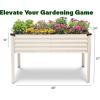 image:imageGalvanized Raised Garden Beds Outdoor with Legs  482431in Elevated Planter Box for Vegetables Flowers Silver  Large Metal Garden Bed for Backyard Patio GardeningWhite