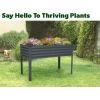 image:imageGalvanized Raised Garden Beds Outdoor with Legs  482431in Elevated Planter Box for Vegetables Flowers Silver  Large Metal Garden Bed for Backyard Patio GardeningGray