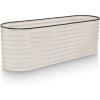image:imagePlant amp Plot Galvanized Raised Garden Beds Outdoor  422 ft Planter Raised Beds for Gardening Vegetables Flowers  Large Metal Garden Box Light Green  Patented ToolFree DesignWhite