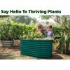image:imagePlant amp Plot Galvanized Raised Garden Beds Outdoor  422 ft Planter Raised Beds for Gardening Vegetables Flowers  Large Metal Garden Box Light Green  Patented ToolFree DesignDark Green