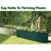 image:imagePlant amp Plot Galvanized Raised Garden Beds Outdoor  422 ft Planter Raised Beds for Gardening Vegetables Flowers  Large Metal Garden Box Light Green  Patented ToolFree DesignDark Green