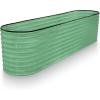 image:imagePlant amp Plot Galvanized Raised Garden Beds Outdoor  422 ft Planter Raised Beds for Gardening Vegetables Flowers  Large Metal Garden Box Light Green  Patented ToolFree DesignLight Green