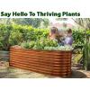 image:imagePlant amp Plot Galvanized Raised Garden Beds Outdoor  622 ft Planter Raised Beds for Gardening Vegetables Flowers Dark Wood Grain  Large Metal Garden Box  Patented ToolFree Design622 ft