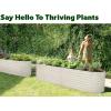 image:imagePlant amp Plot Galvanized Raised Garden Beds Outdoor  822 ft Planter Raised Beds for Gardening Vegetables Flowers  Large Metal Garden Box Black  Patented ToolFree DesignWhite