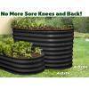 image:imagePlant amp Plot Galvanized Raised Garden Beds Outdoor  822 ft Planter Raised Beds for Gardening Vegetables Flowers  Large Metal Garden Box Black  Patented ToolFree DesignBlack