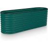 image:imagePlant amp Plot Galvanized Raised Garden Beds Outdoor  822 ft Planter Raised Beds for Gardening Vegetables Flowers  Large Metal Garden Box White  Patented ToolFree DesignDark Green