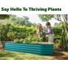 image:imagePlant amp Plot Galvanized Raised Garden Beds Outdoor  822 ft Planter Raised Beds for Gardening Vegetables Flowers Turquoise  Large Metal Garden Box  Patented ToolFree DesignTurquoise