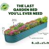 image:imagePlant amp Plot Galvanized Raised Garden Beds Outdoor  822 ft Planter Raised Beds for Gardening Vegetables Flowers Turquoise  Large Metal Garden Box  Patented ToolFree DesignTurquoise