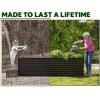 image:imagePlant amp Plot Galvanized Raised Garden Beds Outdoor  822 ft Planter Raised Beds for Gardening Vegetables Flowers Turquoise  Large Metal Garden Box  Patented ToolFree DesignBlack