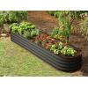 image:imagePlant amp Plot Galvanized Raised Garden Beds Outdoor  822 ft Planter Raised Beds for Gardening Vegetables Flowers Turquoise  Large Metal Garden Box  Patented ToolFree DesignGray