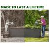 image:imagePlant amp Plot Galvanized Raised Garden Beds Outdoor  822 ft Planter Raised Beds for Gardening Vegetables Flowers Turquoise  Large Metal Garden Box  Patented ToolFree DesignGray