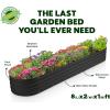 image:imagePlant amp Plot Galvanized Raised Garden Beds Outdoor  822 ft Planter Raised Beds for Gardening Vegetables Flowers Turquoise  Large Metal Garden Box  Patented ToolFree DesignBlack
