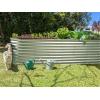 image:imagePlant amp Plot Galvanized Raised Garden Beds Outdoor  822 ft Planter Raised Beds for Gardening Vegetables Flowers Turquoise  Large Metal Garden Box  Patented ToolFree DesignSilver