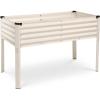 image:imageGalvanized Raised Garden Beds Outdoor with Legs  482431in Elevated Planter Box for Vegetables Flowers Silver  Large Metal Garden Bed for Backyard Patio GardeningWhite