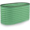image:imagePlant amp Plot Galvanized Raised Garden Beds Outdoor  422 ft Planter Raised Beds for Gardening Vegetables Flowers  Large Metal Garden Box Light Green  Patented ToolFree DesignLight Green