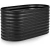 image:imagePlant amp Plot Galvanized Raised Garden Beds Outdoor  822 ft Planter Raised Beds for Gardening Vegetables Flowers  Large Metal Garden Box Black  Patented ToolFree DesignBlack