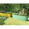 image:image9in1 Galvanized Steel Raised Garden Bed  8215 ft Modular Planter for Gardening Vegetables Flowers  18 Tall Metal Raised Garden Beds Outdoor White  Patented Design Planter BoxLight Green