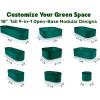 image:image9in1 Galvanized Steel Raised Garden Bed  8215 ft Modular Planter for Gardening Vegetables Flowers  18 Tall Metal Raised Garden Beds Outdoor White  Patented Design Planter BoxDark Green