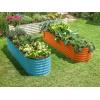 image:image9in1 Galvanized Steel Raised Garden Bed  8215 ft Modular Planter for Gardening Vegetables Flowers  18 Tall Metal Raised Garden Beds Outdoor White  Patented Design Planter BoxOrange