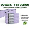 image:image9in1 Galvanized Steel Raised Garden Bed  8215 ft Modular Planter for Gardening Vegetables Flowers  18 Tall Metal Raised Garden Beds Outdoor White  Patented Design Planter BoxLavender