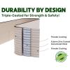 image:image9in1 Galvanized Steel Raised Garden Bed  8215 ft Modular Planter for Gardening Vegetables Flowers  18 Tall Metal Raised Garden Beds Outdoor White  Patented Design Planter BoxWhite