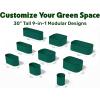 image:image9in1 Galvanized Steel Raised Garden Bed  8215 ft Modular Planter for Gardening Vegetables Flowers  18 Tall Metal Raised Garden Beds Outdoor White  Patented Design Planter BoxDark Green