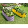 image:image9in1 Galvanized Steel Raised Garden Bed  8215 ft Modular Planter for Gardening Vegetables Flowers  18 Tall Metal Raised Garden Beds Outdoor White  Patented Design Planter BoxLavender