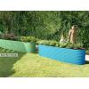 image:image9in1 Galvanized Steel Raised Garden Bed  8215 ft Modular Planter for Gardening Vegetables Flowers  18 Tall Metal Raised Garden Beds Outdoor White  Patented Design Planter BoxTeal
