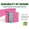 image:image9in1 Galvanized Steel Raised Garden Bed  8215 ft Modular Planter for Gardening Vegetables Flowers  18 Tall Metal Raised Garden Beds Outdoor White  Patented Design Planter BoxPink