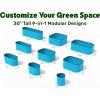 image:image9in1 Galvanized Steel Raised Garden Bed  8215 ft Modular Planter for Gardening Vegetables Flowers  18 Tall Metal Raised Garden Beds Outdoor White  Patented Design Planter BoxTeal