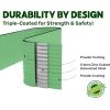 image:image9in1 Galvanized Steel Raised Garden Bed  8215 ft Modular Planter for Gardening Vegetables Flowers  18 Tall Metal Raised Garden Beds Outdoor White  Patented Design Planter BoxLight Green