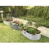 image:imagePlant amp Plot Galvanized Raised Garden Beds Outdoor  421 ft 2Pack Planter Raised Beds for Gardening Vegetables Flowers  Large Metal Garden Box White  Patented ToolFree DesignLight Gray