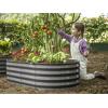 image:imagePlant amp Plot Galvanized Raised Garden Beds Outdoor  421 ft 2Pack Planter Raised Beds for Gardening Vegetables Flowers  Large Metal Garden Box White  Patented ToolFree DesignGray