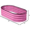 image:imagePlant amp Plot Galvanized Raised Garden Beds Outdoor  421 ft Planter Raised Beds for Gardening Vegetables Flowers  Large Metal Garden Box Dark Wood GrainPink