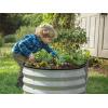 image:imagePlant amp Plot Galvanized Raised Garden Beds Outdoor  421 ft Planter Raised Beds for Gardening Vegetables Flowers  Large Metal Garden Box White Wood Grain