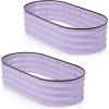image:imagePlant amp Plot Galvanized Raised Garden Beds Outdoor  421 ft Planter Raised Beds for Gardening Vegetables Flowers Teal  Large Metal Garden BoxLavender
