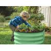 image:imagePlant amp Plot Galvanized Raised Garden Beds Outdoor  421 ft Planter Raised Beds for Gardening Vegetables Flowers Teal  Large Metal Garden BoxLight Green