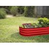 image:imagePlant amp Plot Galvanized Raised Garden Beds Outdoor  421 ft Planter Raised Beds for Gardening Vegetables Flowers Teal  Large Metal Garden BoxRed