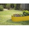 image:imagePlant amp Plot Galvanized Raised Garden Beds Outdoor  421 ft Planter Raised Beds for Gardening Vegetables Flowers Teal  Large Metal Garden BoxYellow