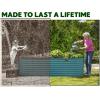 image:imagePlant amp Plot Galvanized Raised Garden Beds Outdoor  821 ft Planter Raised Beds for Gardening Vegetables Flowers  Large Metal Garden Box Black  Patented ToolFree DesignTurquoise