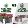 image:imagePlant amp Plot Galvanized Raised Garden Beds Outdoor  821 ft Planter Raised Beds for Gardening Vegetables Flowers  Large Metal Garden Box Black  Patented ToolFree DesignGray