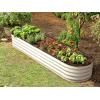 image:imagePlant amp Plot Galvanized Raised Garden Beds Outdoor  821 ft Planter Raised Beds for Gardening Vegetables Flowers  Large Metal Garden Box Black  Patented ToolFree DesignWhite
