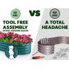 image:imagePlant amp Plot Galvanized Raised Garden Beds Outdoor  821 ft Planter Raised Beds for Gardening Vegetables Flowers  Large Metal Garden Box Black  Patented ToolFree DesignTurquoise