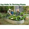image:imagePlant amp Plot Galvanized Raised Garden Beds Outdoor  841 ft Planter Raised Beds for Gardening Vegetables Flowers  Large Metal Garden Box  Patented ToolFree Design GraySilver