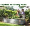 image:imagePlant amp Plot Galvanized Raised Garden Beds Outdoor  841 ft Planter Raised Beds for Gardening Vegetables Flowers  Large Metal Garden Box  Patented ToolFree Design GraySilver