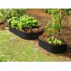 image:imagePlant amp Plot Galvanized Raised Garden Beds Outdoor  841 ft Planter Raised Beds for Gardening Vegetables Flowers  Large Metal Garden Box  Patented ToolFree Design GrayBlack
