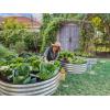 image:imagePlant amp Plot Galvanized Raised Garden Beds Outdoor  841 ft Planter Raised Beds for Gardening Vegetables Flowers  Large Metal Garden Box  Patented ToolFree Design GraySilver