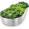 image:imagePlant amp Plot Galvanized Raised Garden Beds Outdoor  841 ft Planter Raised Beds for Gardening Vegetables Flowers  Large Metal Garden Box  Patented ToolFree Design GraySilver